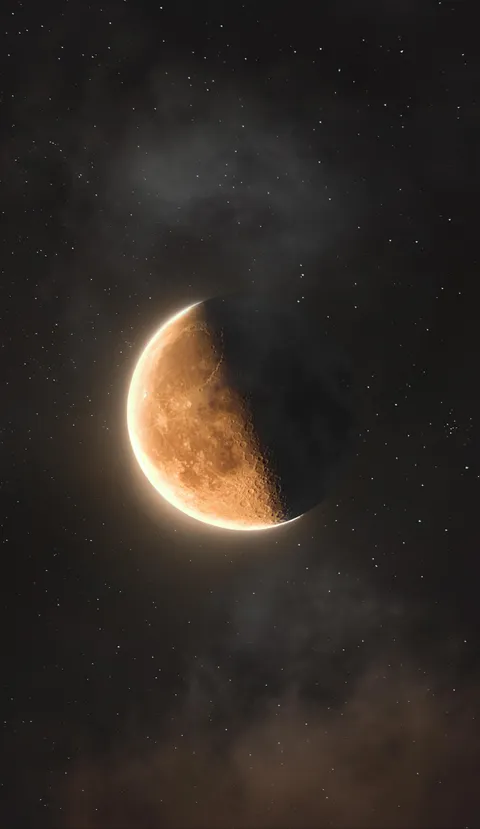 Composite HDR picture of the moon 