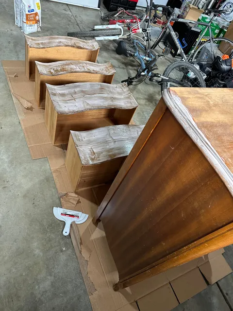 I refreshed an old dresser