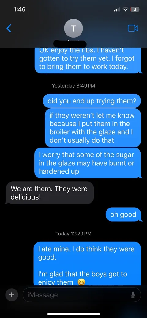 I made baby back ribs for my nephews.