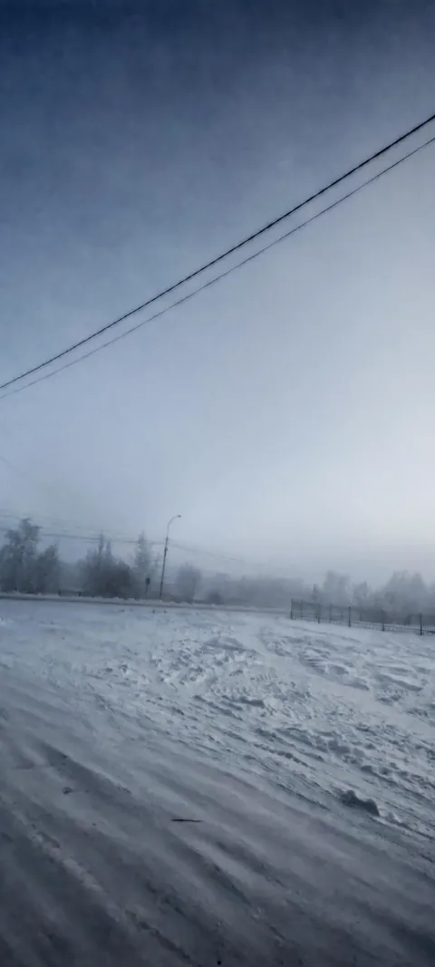 This is how - 50° looks like in Russia.