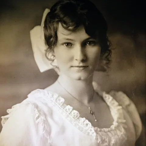 This is Hazel, my grandmother-in-law. 1916