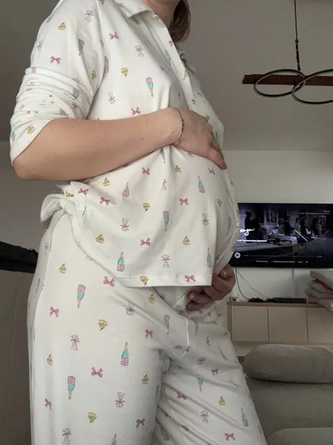 Taking my PJs off. Take a look underneath