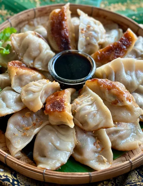 Homemade Gyoza