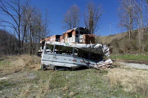 The Fugitive Train Wreck