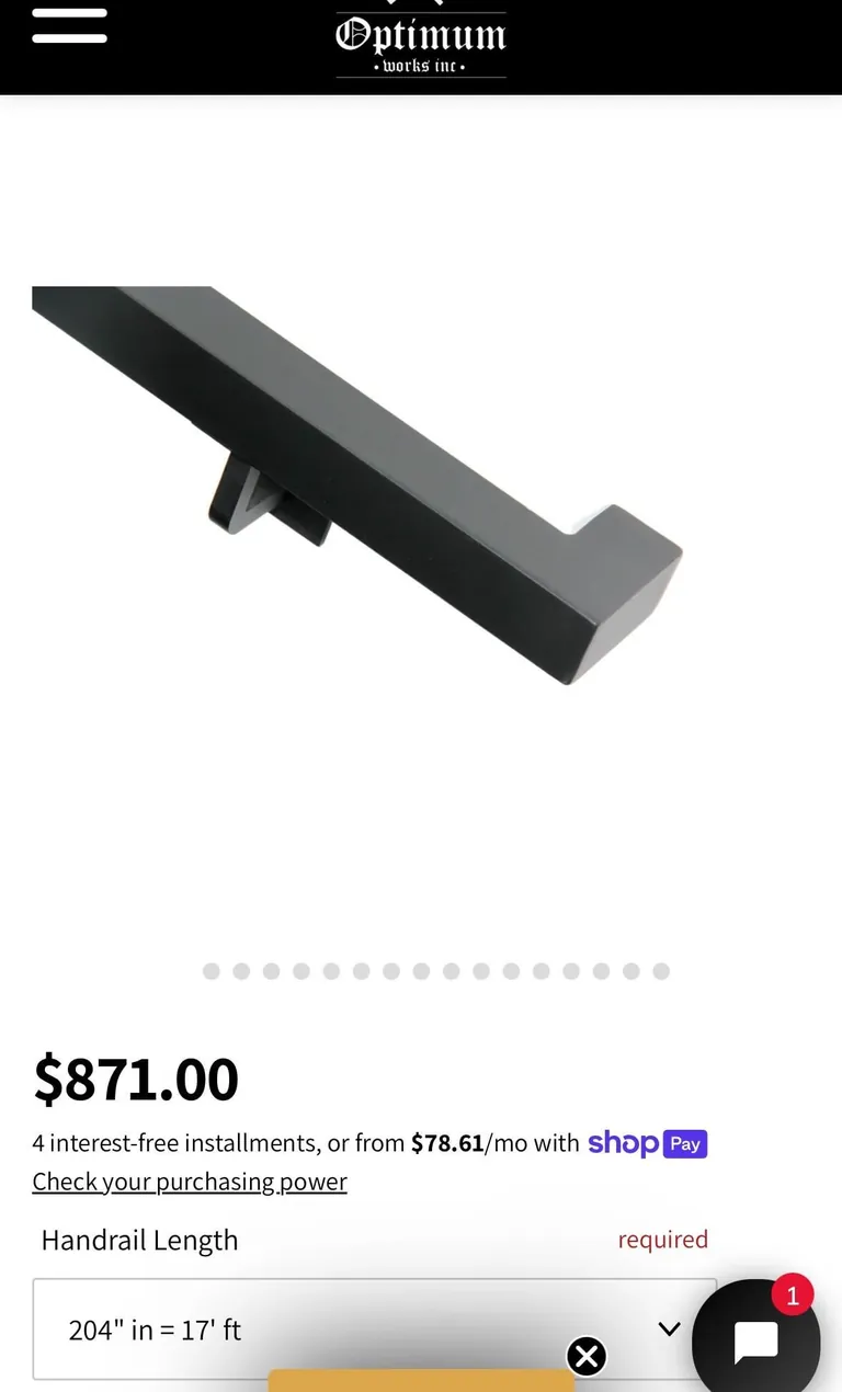 Update on diy handrail.