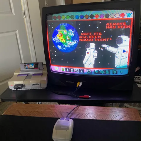 I played Mario paint for the first time today. It still holds up!