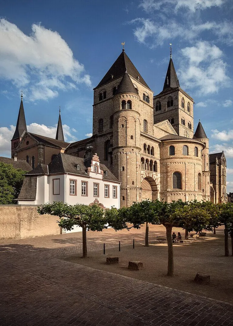 Trier Cathedral is the oldest cathedral in Germany. It's part Roman, part Romanesque, part Gothic, part Baroque.