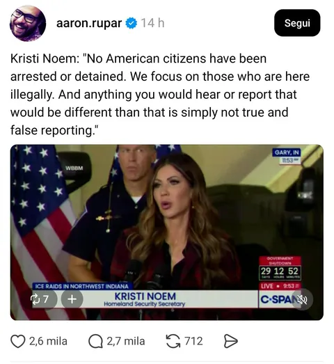 No American citizens have bene arrested
