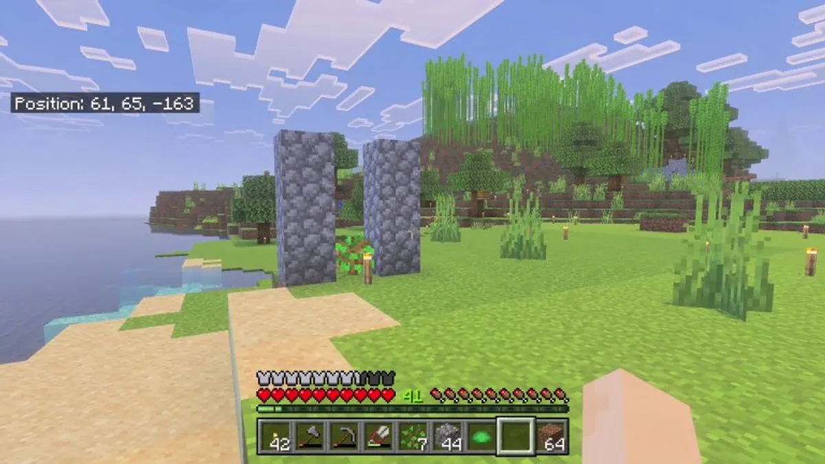 Yes you can force a tall oak tree in Bedrock by placing cobblestone next to it