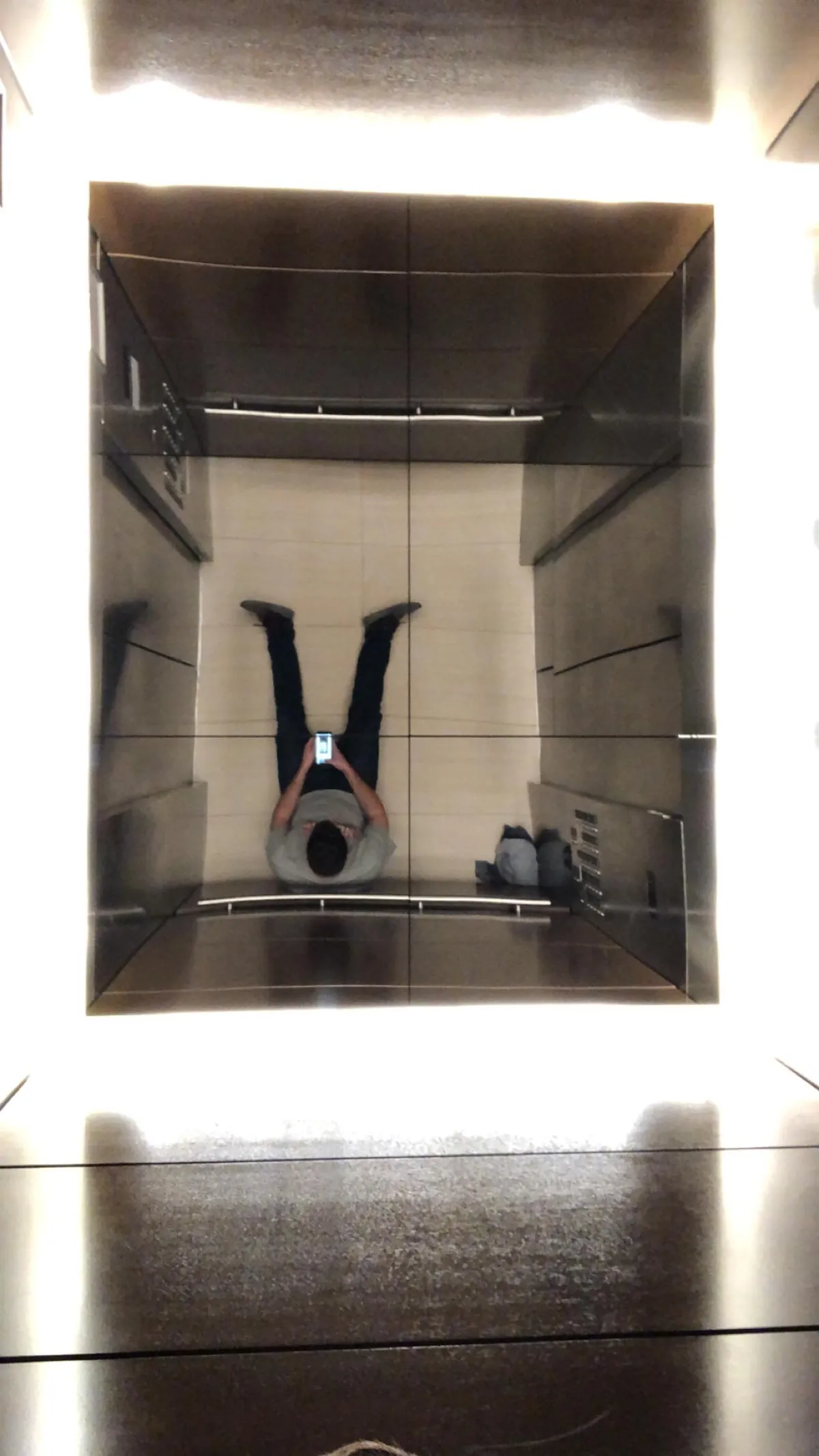 Currently stuck in an elevator