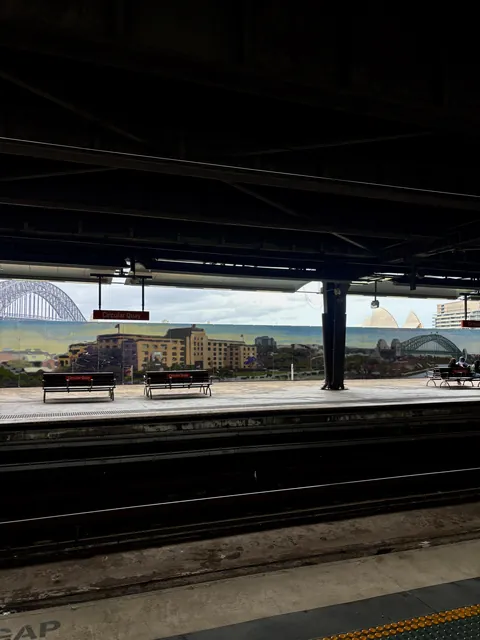 This Mural of Sydney Harbour blocking my view of Sydney harbour