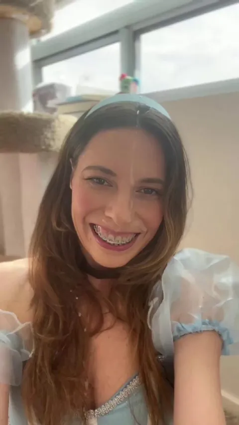 Messy little braces slut