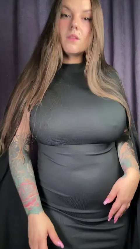 The dress hugs my curves like a second skin anyway, so why not show them off