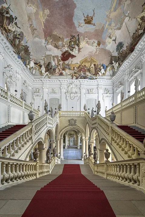 The largest fresco in the world, painted in the 1750s by Giovanni Battista Tiepolo in the Würzburg Residence, Germany.