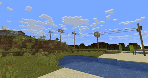 Power lines built in the newest snapshot