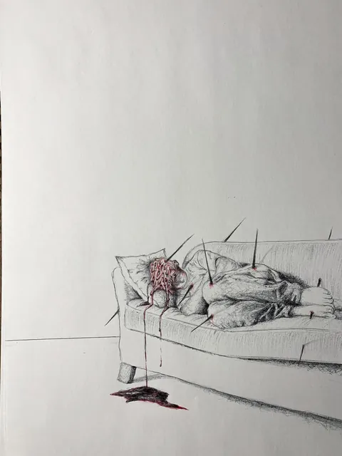 Some of my pen and ink drawings on paper.
