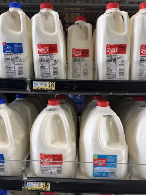 Half gallon costs the same as whole gallon