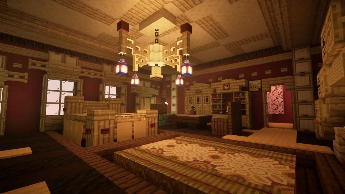 The RED Castle in Pale gardens