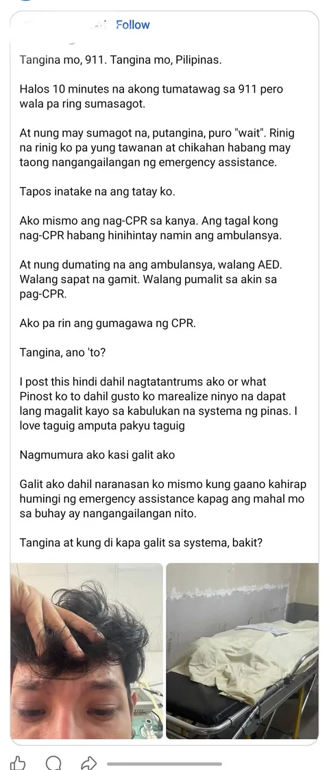 911 hotline and Taguig Ambulance, parehas makupad