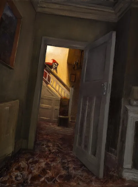 "In a House" - my oil painting