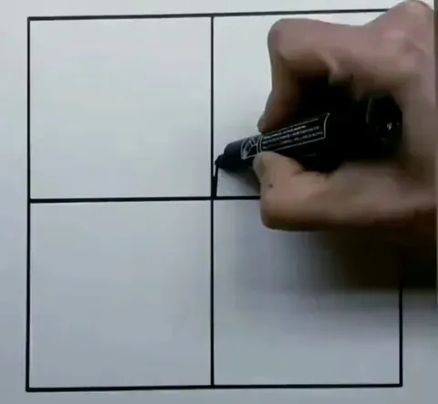 Recursive spiraling squares