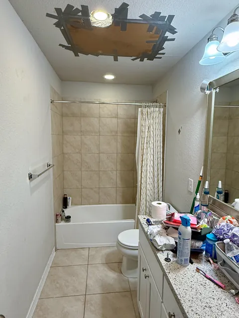 Fell through my ceiling. Trying to fix it before the wife wakes up.