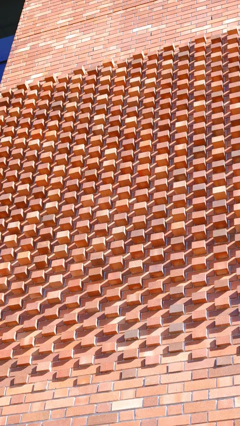 The light pattern created by this brick pattern I saw today