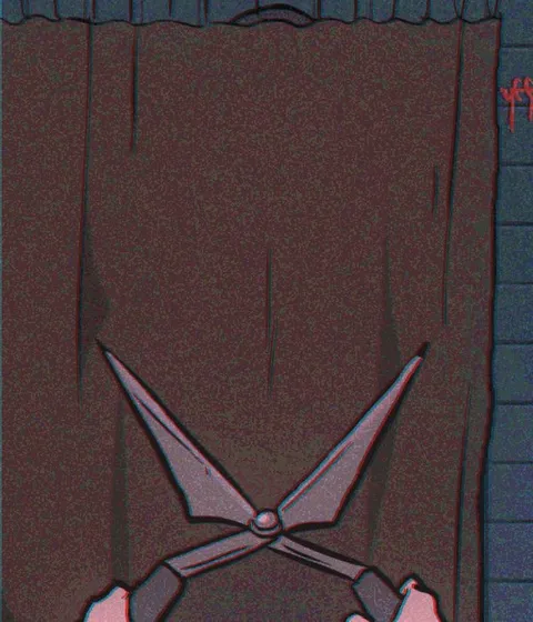 Jennifer Simpson gets embarrassed by Scissorman (scruffmuhgruff) [Clock Tower]