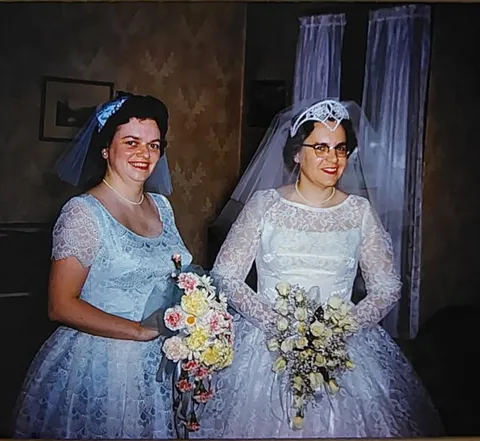 Young bride prepares for impending nuptials 1959