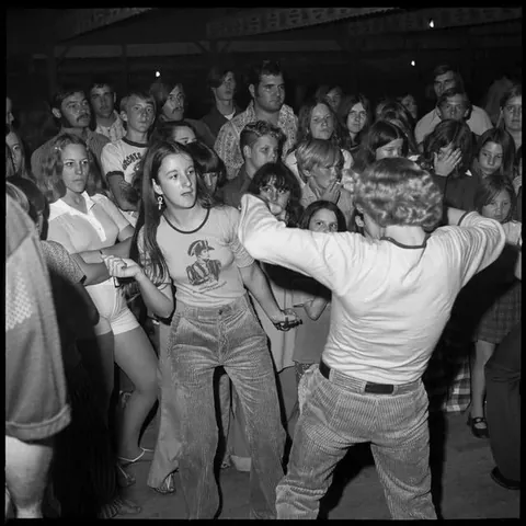 People at the Sweetheart Roller Skating Rink, Tampa, Florida, 1972-73
