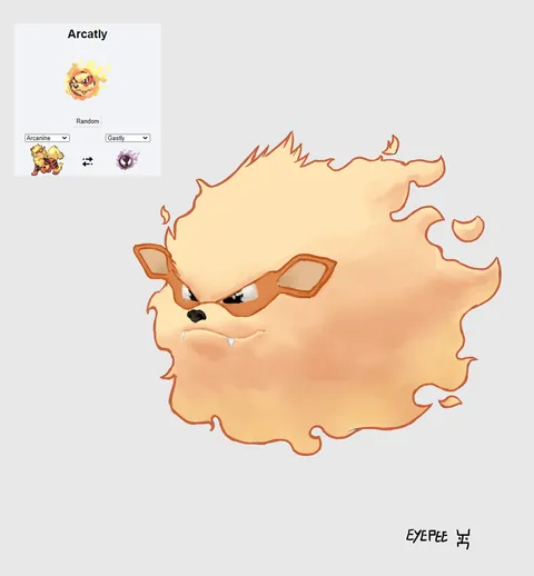 [OC] Some pokemons fusions i did