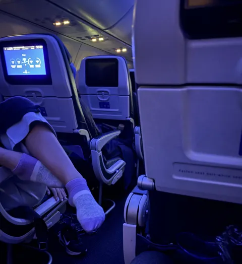 At least a dozen people had to walk through her legs and she didn’t move.