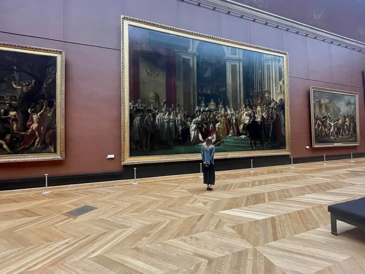 A private concert at the Louvre last night gave us (nearly) all access without a million tourists!! A great first visit.