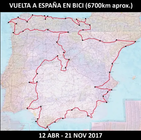 Di la vuelta a España en bicicleta (Pregunta lo que quieras)