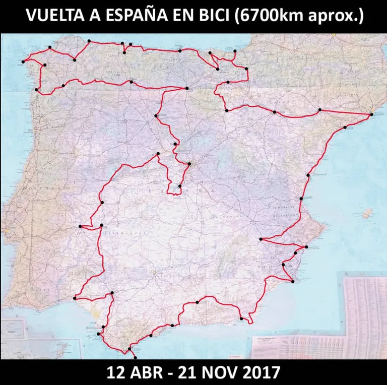 Di la vuelta a España en bicicleta (Pregunta lo que quieras)