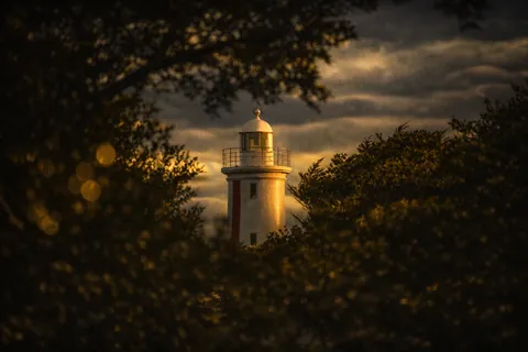 Lighthouse at sunset