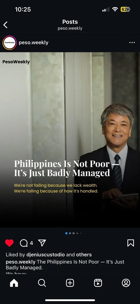 Ph is not poor, it’s just badly managed. Agree?