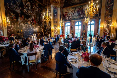 The Royal dinner at Huis ten Bosch Palace hosted by His Majesty King Willem-Alexander and Her Majesty Queen Máxima