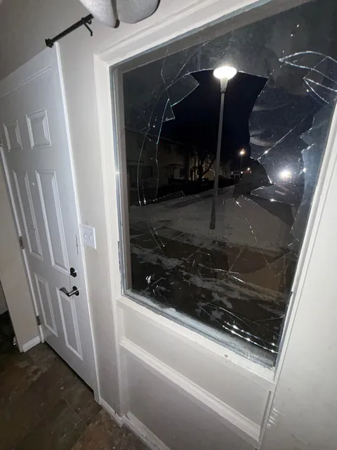 Someone threw a slow cooker through my window last night!