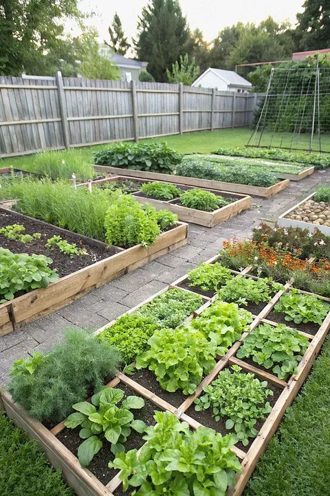 I think the way these beds are divided is so fun