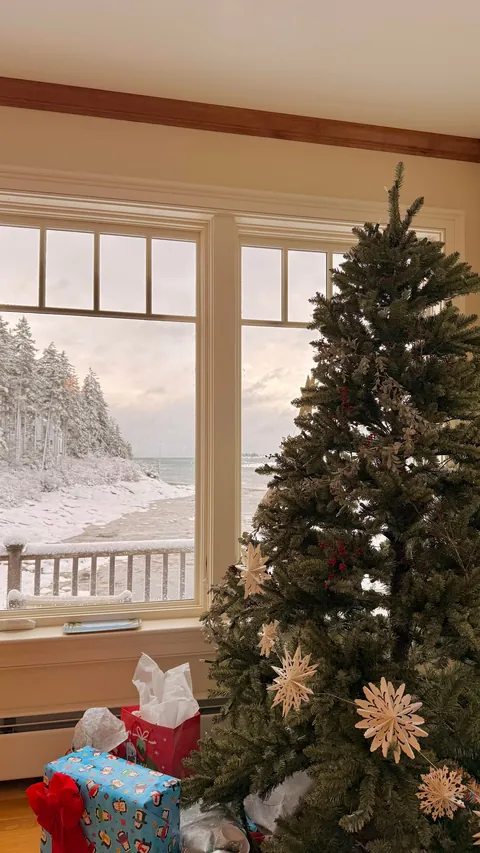 Cozy Christmas seaside 🌊❄️🎄