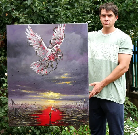 Hello friend. How do you think about my new painting?