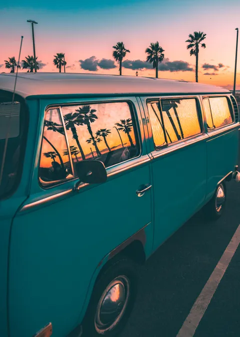 ITAP of a VW Bus reflection