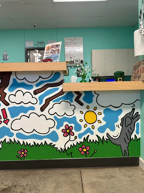 mural i did at an animal shelter in my hometown