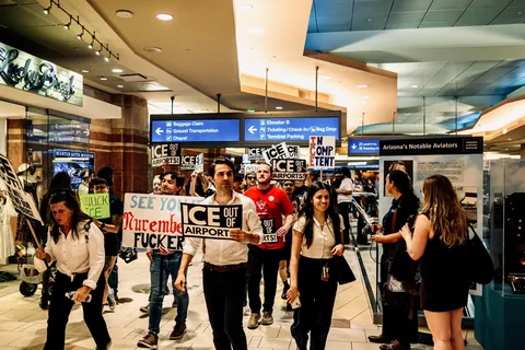 ICE Protests at Phoenix Sky Harbor Int’l Airport
