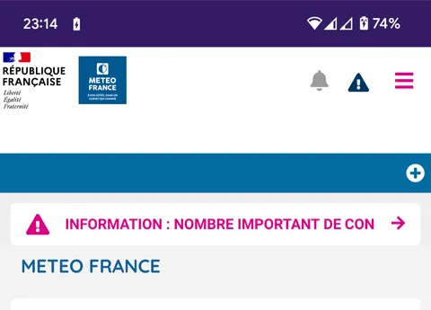 Attention alerte météo france