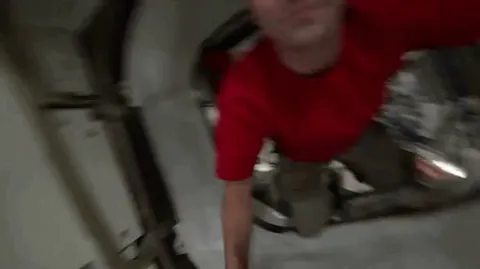 No need to hold a selfie stick while moving in zero-g