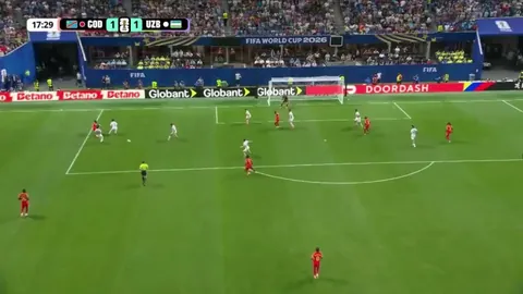 DR Congo goal overturned by VAR against Uzbekistan at 17’