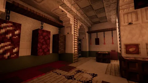 The RED Castle in Pale gardens