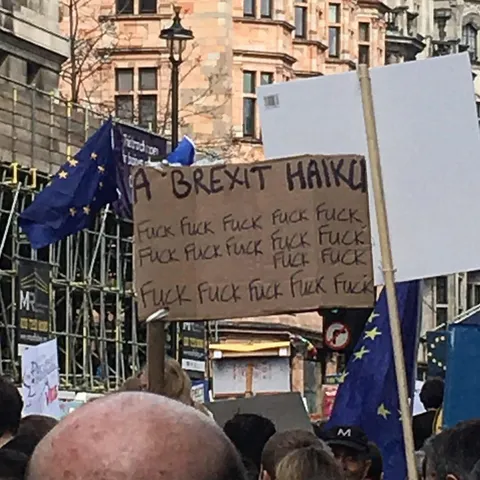 One of the best signs from yesterday’s Peoples March.